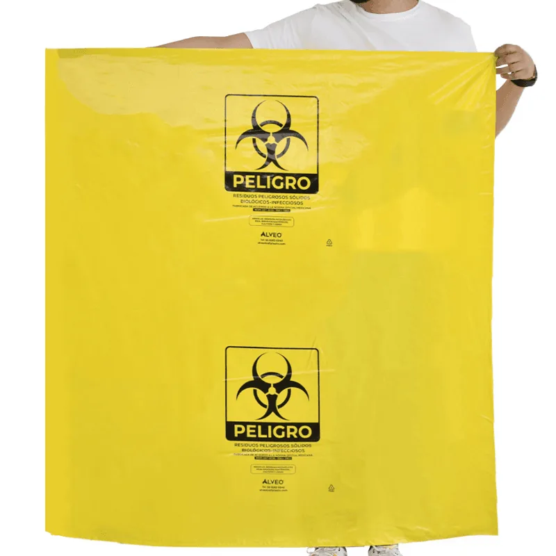 Bolsa Amarilla RPBI 110×120 cm — calibre 300, certificada NOM-087