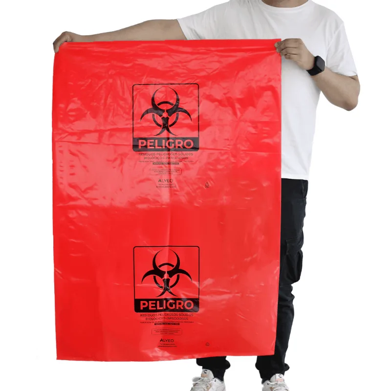 Bolsa Roja RPBI 78×109 cm — calibre 300, certificada NOM-087